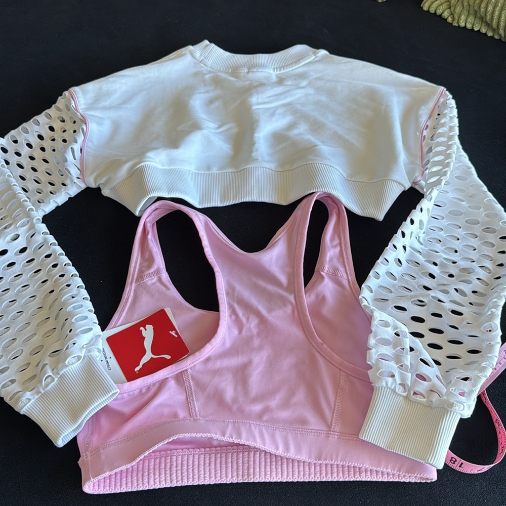 Set of 2 : top crew + bra Puma & Sophia Webster - Picture 6 of 8